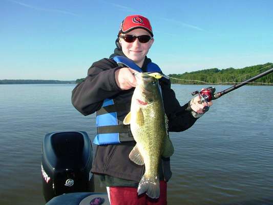 <p>
	Tyler Knight, 13, caught this bass on the Potomac River just last weekend!</p>
