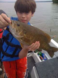 <p>
	Martin Prior admits that this fish was not Zachâs first, but it was still one he wanted to brag about. Martin said this smallmouth, caught in Mullet Lake in July 2011, weighed 5. 8 pounds!</p>
