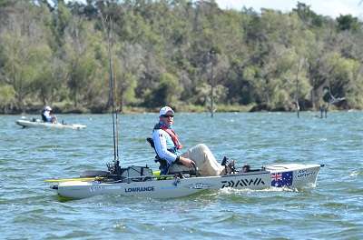 <p>PA 12 MAN: Josh Carpenter scoots across the waters of Lake Fayette.</p>
