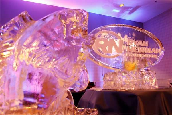 <p>Ice sculptures greet attendees - including celebs from NASCAR and the Bassmaster Elite Series - at the Ryan Newman Foundation's 8th Annual Charity Dinner and Auction. The event kicked off the two-day 7th Annual Charity Fishing Tournament in Statesville, N.C.</p>
