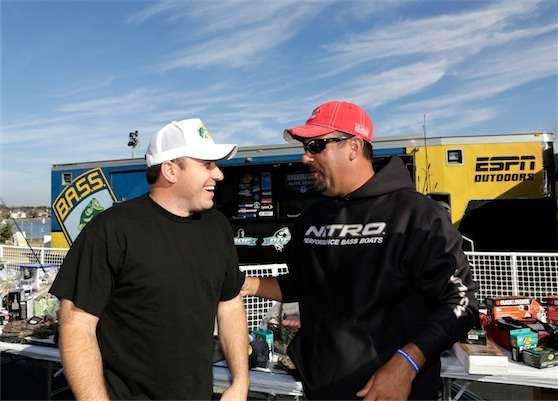 <p>Newman and Zona discuss the upcoming weigh-in, which Zona would emcee with VanDam.</p>
