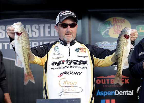 <p>Tracy Adams, who won the 2012 Bass Pro Shops Southern Open #2 on Lake Norman back in April, took a 5th place finish with 11-14.</p>
