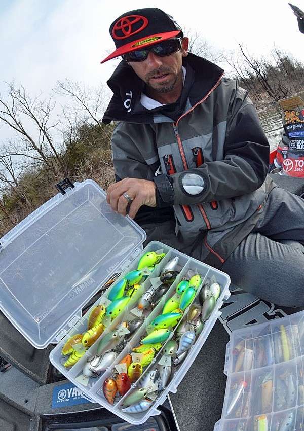<p>Here's a box full of Storm Arashi squarebills. Brandon Palaniuk used one of these to slay smallies on the upper Mississippi River in the 2012 Bassmaster Elite Series event there.</p>
