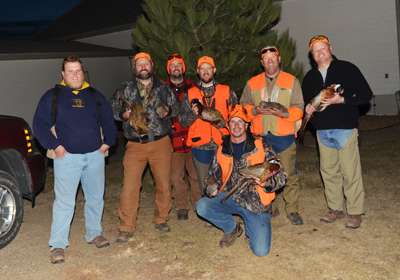 <p>The gang found plenty to crow about as brother, B.A.S.S. Nation members and pheasant guides Chad and G.W. Ekroth escorted them around the farm. Chad Ekroth is co-founder of <a href=