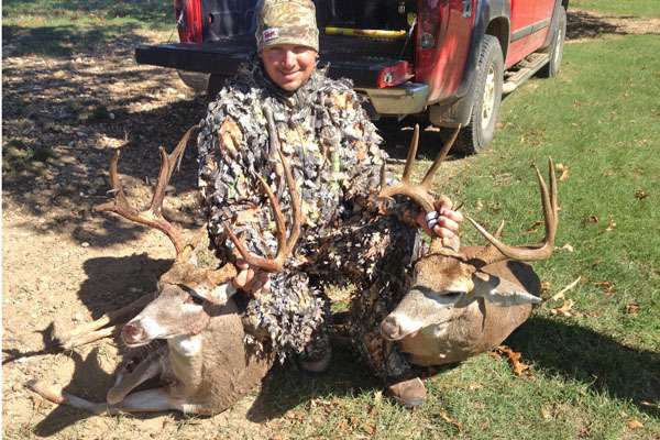 <p>Jason Christie spends his non-fishing time in the woods. âThese were taken with a bow in Oklahoma,â said Christie.</p>

