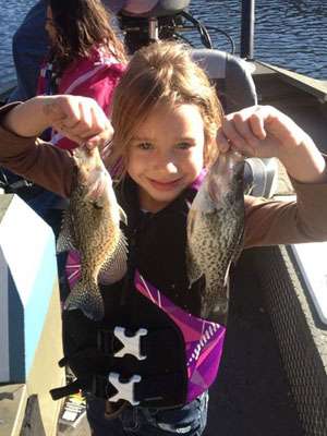 <p>Ott DeFoe has been taking his daughter, Abbie, crappie fishing this fall.</p>
