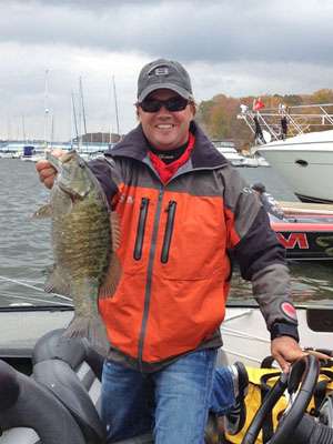 <p>Tim Horton caught a 5-pound smallmouth worth bragging about on Wheeler Lake in Alabama in early November.</p>
