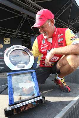 <p>Just two weeks after the birth of his youngest son, Boyd Duckett climbed to the top of the Ramada Championship leaderboard â his lucky red shoes leading his way on Oneida Lake. Duckett said his main goal was winning a spot in the âbiggest event in bass fishing,â the 2013 Bassmaster Classic.</p>
