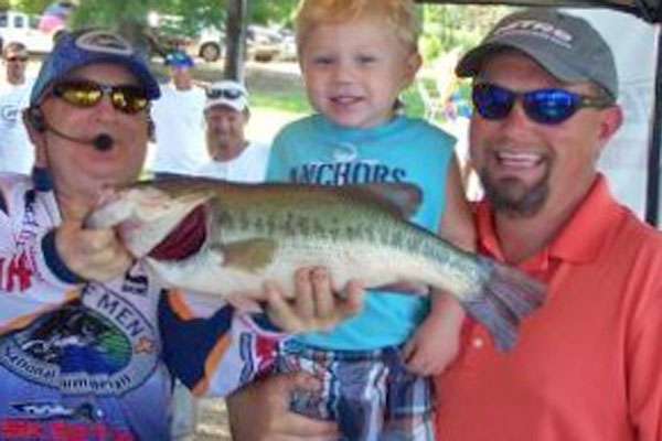 <p>Brad Houchins caught this 5.96-pound bass on High Rock Lake in North Carolina in June. He said it wasnât his biggest of the year but definitely his most memorable. âThis was the first tournament I had collected a check in close enough to home that my son, Hayden, could make it to the weigh-in,â said Houchins. âHe was so excited. It was awesome!â</p>
