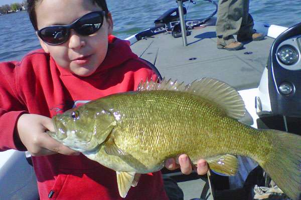 <p>Gary Emery III caught this 5-pound, 9-ounce beauty on Lake St. Clair using a Jerk Money 120 (Sally color).</p>
