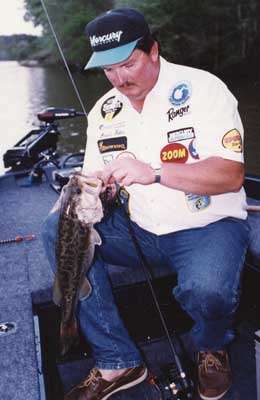 <p><strong>3. Who were some of your earliest fishing heroes?</strong></p>
<p>My earliest heroes were Larry Nixon and Denny Brauer. When I got to college, I started following David Fritts (pictured here). He really ignited my passion for deep cranking.</p>

