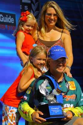 <p><strong>9. What goals have you yet to accomplish in your fishing career?</strong></p>
<p>I'd love to win the Bassmaster Classic. My daughters are at an age now where they'd really appreciate and enjoy that. Plus, I'm at a point in my career where I think I'd appreciate it more than I would have five or 10 years ago. Ultimately, I just want to keep enjoying what I'm doing.</p>
