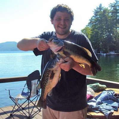 <p> </p>
<p>Jon Treash caught these 7-pounders out of Lake George in upstate New York near the Vermont border in early summer. âI got one on a Mepps #3 Aglia using ultralight gear,â said Treash, âand the other on a hunk of crawlers using a 10-foot cane pole.â</p>
