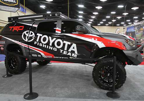 <p>The fully customized Toyota Tundra on display is something to see!</p>
