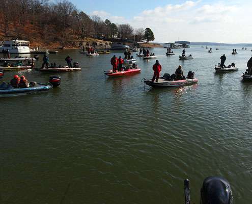 <p>Iaconelli and local Jason Christie were battling for the most fish and most spectators for most of the morning. </p>
