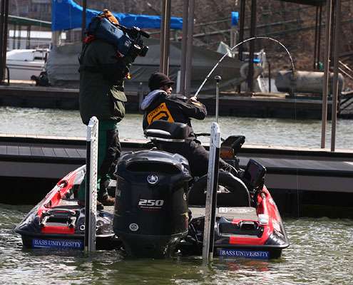 <p>ESPN cameramen were with Iaconelli all morning, gathering footage for the TV show March 2-3 on ESPN2.</p>

