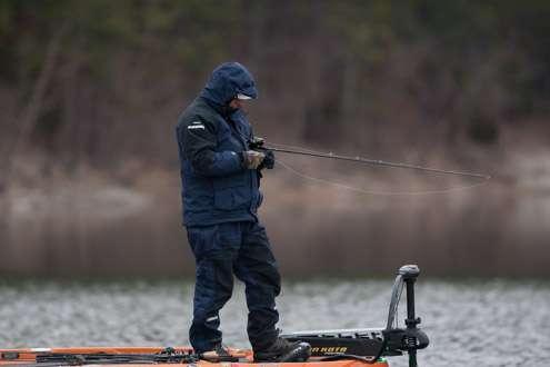 The cold is causing bait action issues.