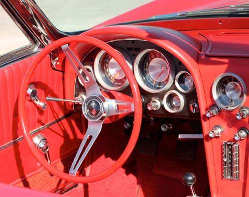 <p>... a 1963 red convertible Corvette ...</p>
