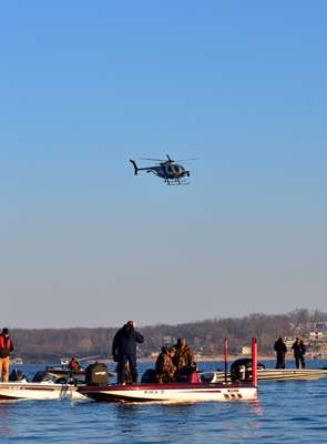 <p>You've seen the "From the Air" gallery, now here's the ground view. The chopper buzzed around Jason Christie for roughly five minutes this morning.</p>

