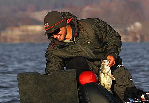 <p>You'd also smile if you had three fish in the box in the first hour and a half of the last day of the Classic.</p>
