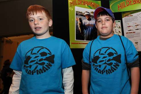 <p>Grady, age 13, and Ryle, 10, are both Brent Chapman fans. </p>

