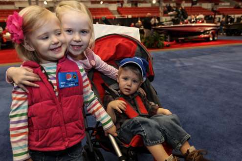 <p>Berkley, age six, Caroline, four, and Tanner, one, are watching the Super Dock Dogs at the Classic Expo. They live right here in Tulsa.</p>
