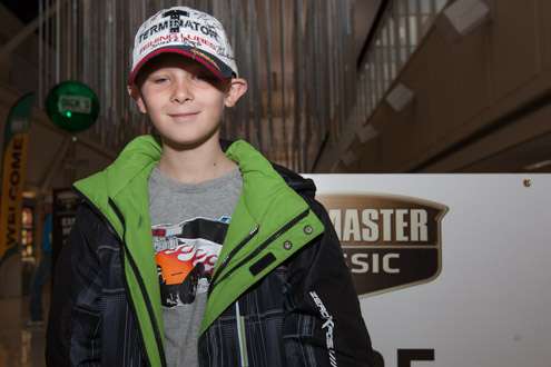 <p> </p>
<p>10-year-old Gavin, of Oologah, Okla,  is at his first Classic and is a big fan of Gerald Swindle.</p>
