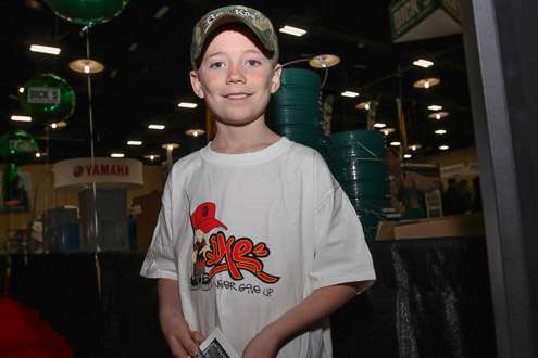 <p>Tanner, 9, from Tioga, Texas, is attending is fourth Classic and is a big fan of Michael Iaconelli.</p>
