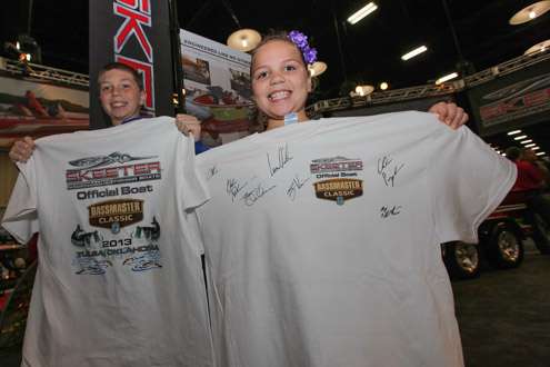 <p>Garrisyn, 8, attended his first Classic at age 1. He and his sister Greyson, 11, are from Azle, Texas,  and while Garrisynâs favorite angler is Kevin VanDam, Greyson likes her dad!</p>
