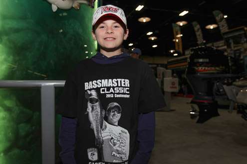 <p>The kids like Ike! Hunter, 11, from Gainsville, Texas, is a fan of the New Jersey angler.</p>
