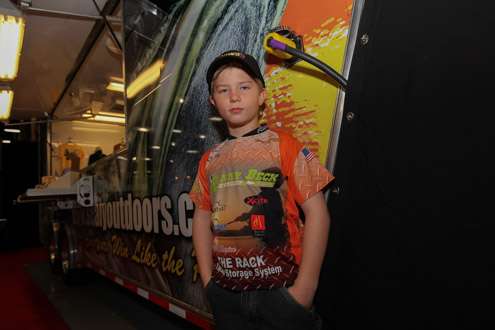 <p>Cody, 8, from Broken Arrow, Okla., is at his first Classic and is among the growing league of kids who admire KVD.</p>
