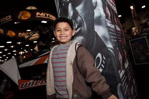 <p>Dustin, 5, from Nowata, Okla, is another big KVD fan and is excited to be at the Classic.</p>
