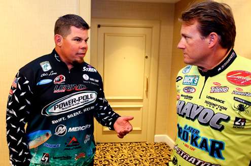 <p>Both Chris Lane and Skeet Reese have hoisted the Bassmaster Classic championâs trophy.</p>
