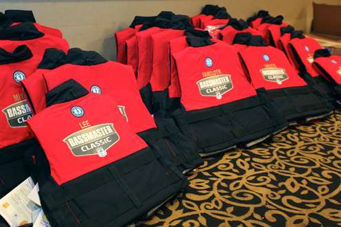 <p>Every competitor received a new PFD from Mustang.</p>
