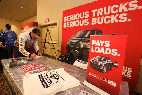 <p>David Walker is one of many Elite Series and Classic competitors that participate in Toyota Trucks Bonus Bucks program.</p>
