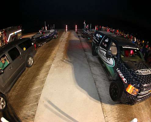 <p>The new ramp at Wolf Creek Park had plenty of ramp space for the 53 Classic anglers.</p>
