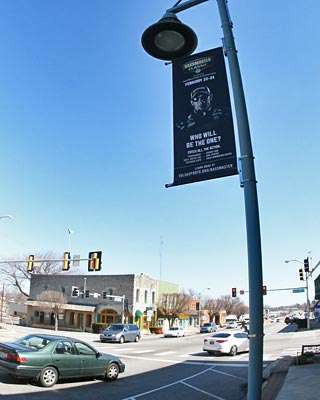 Defending Classic champion Chris Lane has a prime spot in Grove on the corner of Hwy. 59 and Main Street.