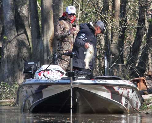 The fish caused a loud yell from the Florida angler.