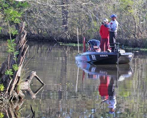 Like most of the fishing areas in the Sabine River area, there is no lack of cover to fish.