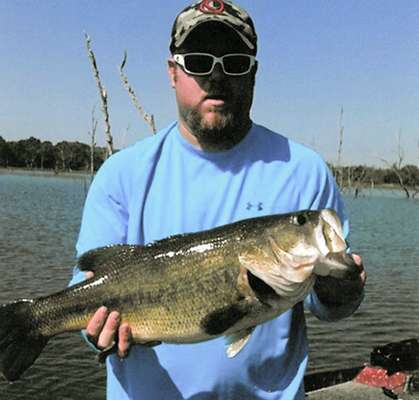 <p><strong>Clint Wood</strong><br />
	11 pounds, 1 ounce<br />
	Lake Durant, Okla.<br />
	Zoom Olâ Monster Worm (junebug)</p>
