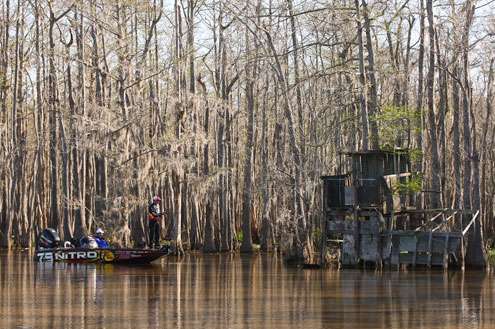<p>Duck blinds are a common site in Louisiana. </p>
