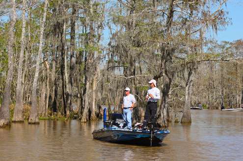 <p>Randy Howell had yet to boat a keeper late in the morning on Day Two. </p>
