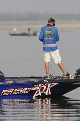 <p>Josh Bertrand 6th place works up from the Dam today.</p>
