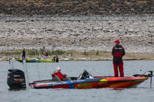 <p>The dam is popular today; more anglers are moving in an out as the morning passes.</p>
