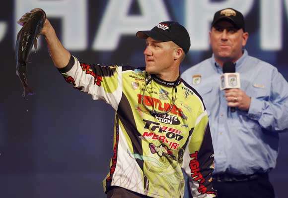 <p><strong>14. What has been your greatest accomplishment in the fishing industry?</strong><br />
	It would have to be this year (2012). I won a Bassmaster Open, an Elite Series tournament and Angler of the Year. It was a dream season for me.</p>
