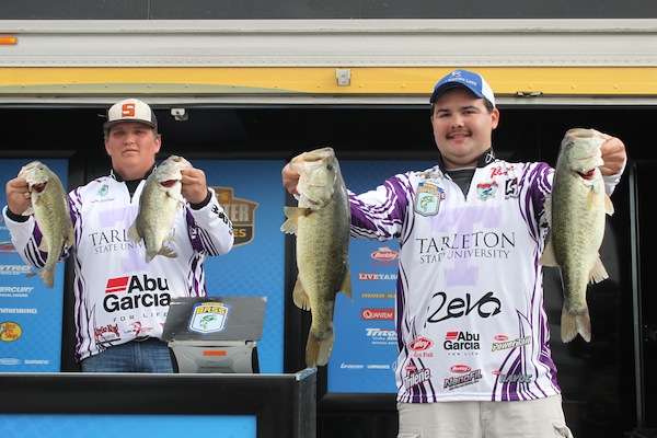 <p>Colt Farris and Hunter Randolph of Tarleton State University with a solid start of 17-8 sit in 2<sup>nd</sup> going into Day Two. </p>
