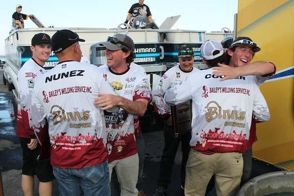 <p>New Mexico State dominated not only by winning the event but also qualifying 4 teams total for the National Championship. They also took home the honors of Carhartt Big Bass and Bass Pro Nitro Big Bag awards as well as setting the all-time big bass record. </p>
