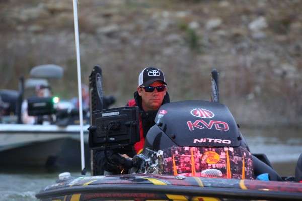 <p>Kevin VanDam has his game face on.</p>
