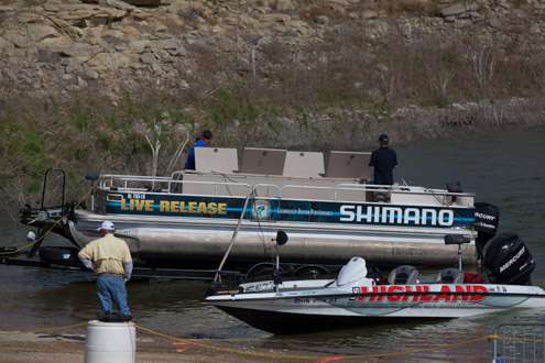 <p>The Shimano live release boats are filling up fast with all the big catches today.</p>
