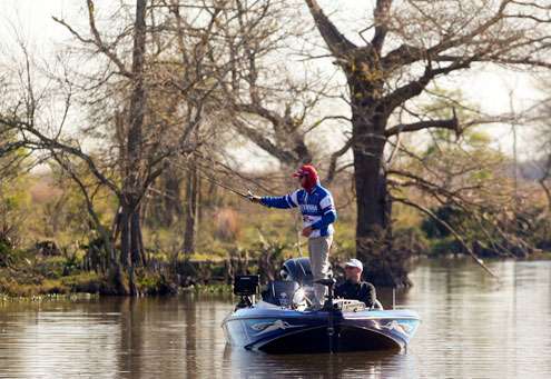 <p>Jared Miller said he had three keepers in the boat early in the day. </p>
